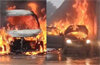 Car goes up in flames in Suratkal; driver escapes unhurt